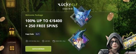 lucky elf casino free spins|Lucky Elf Casino: €/$400 Bonus, plus 250 Free Spins.